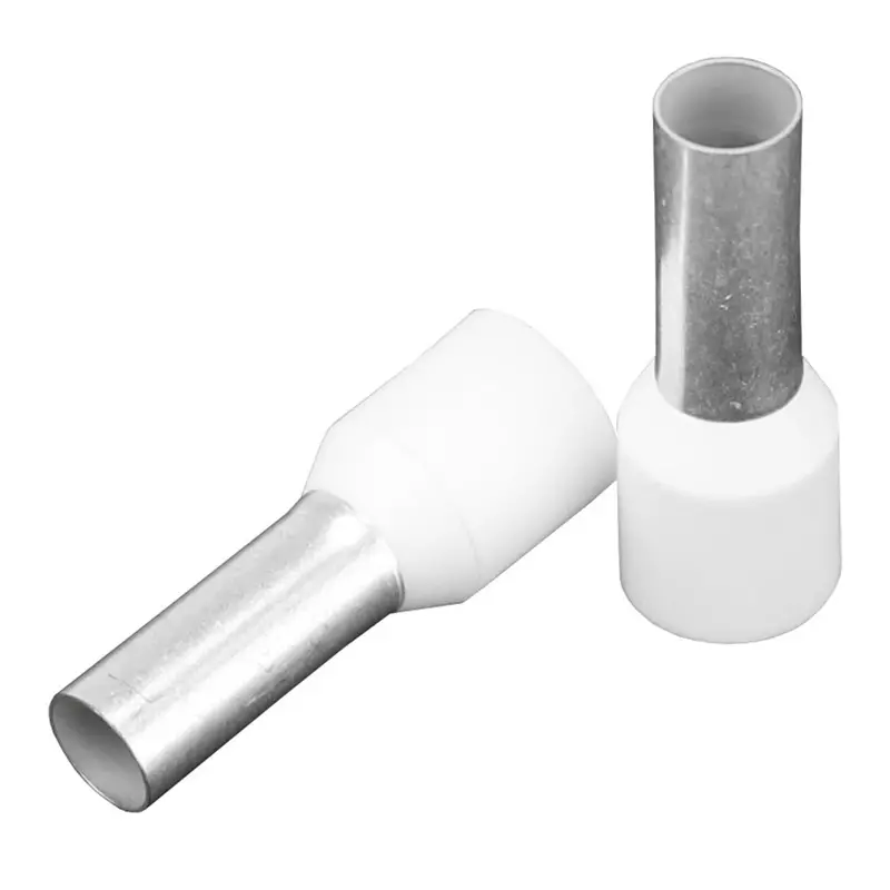 Pacer Ivory 8 Awg Crimp Wire Ferrules – 12Mm Barrel Length, 10-Pack [Tfrl8-12Mm-10] 1