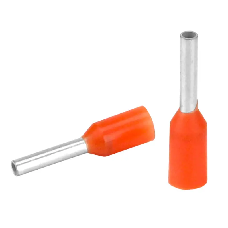 Pacer Orange 20–22 Awg Crimp Wire Ferrules – 6Mm Barrel Length, 25-Pack [Tfrl22-6Mm-25] 1