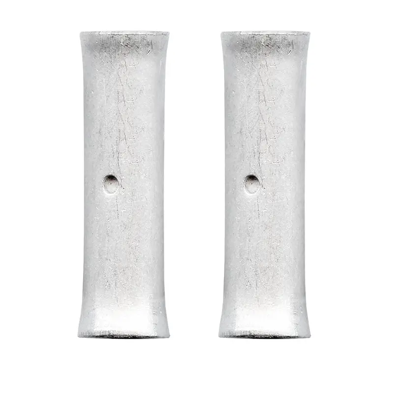 Pacer Tbs4-2 Seamless Butt Connector – 4 Awg Non-Insulated Copper Splice, 2-Pack 1