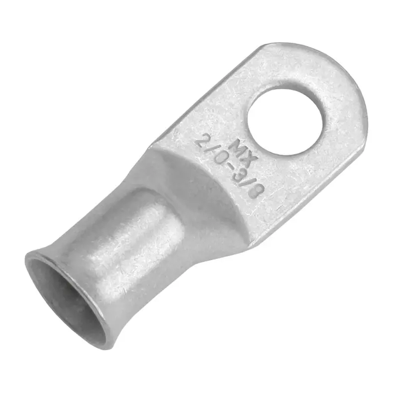 Pacer Tinned Copper Lug For 2/0 Awg Cable – 3/8" Stud Hole (10-Pack) 1