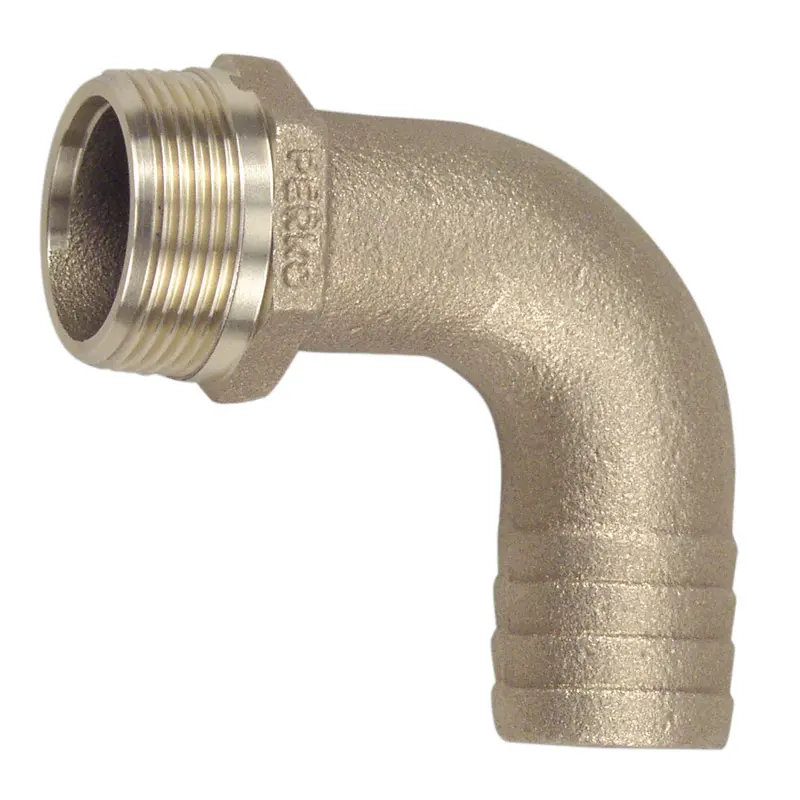 Perko 1-1/2" Bronze Right-Angle Pipe-To-Hose Adapter – Crafted In Usa [0063Dp8Plb] 1