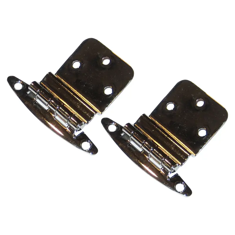 Perko 3/8" Chrome-Plated Brass Inset Hinges – Marine-Grade Hardware 1