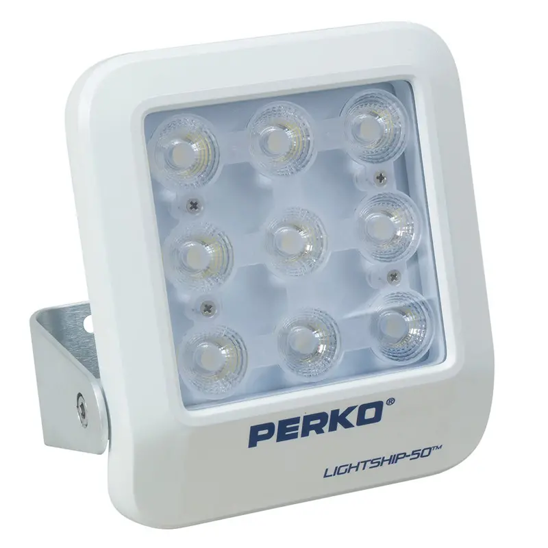 Perko Lightship 50 Led Floodlight – Slim Profile, 12/24V, White Finish 1