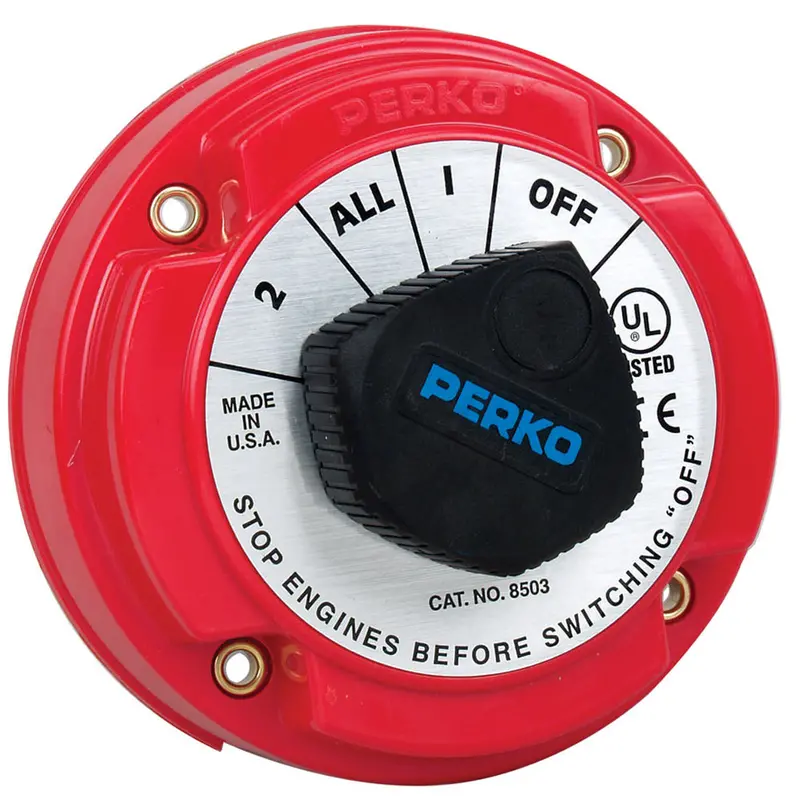 Perko Medium-Duty Battery Selector Switch With Alternator Field Disconnect — No Key Lock (Model 8503Dp) 1