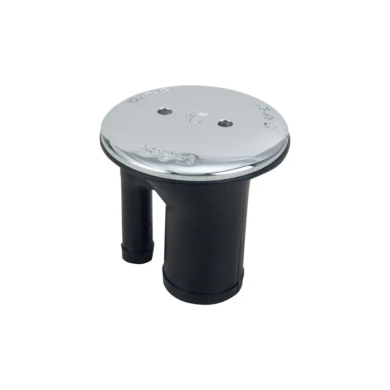Perko Straight-Neck Vented Gas Fuel Fill – 1-1/2" Hose Connection, Chrome Finish 1