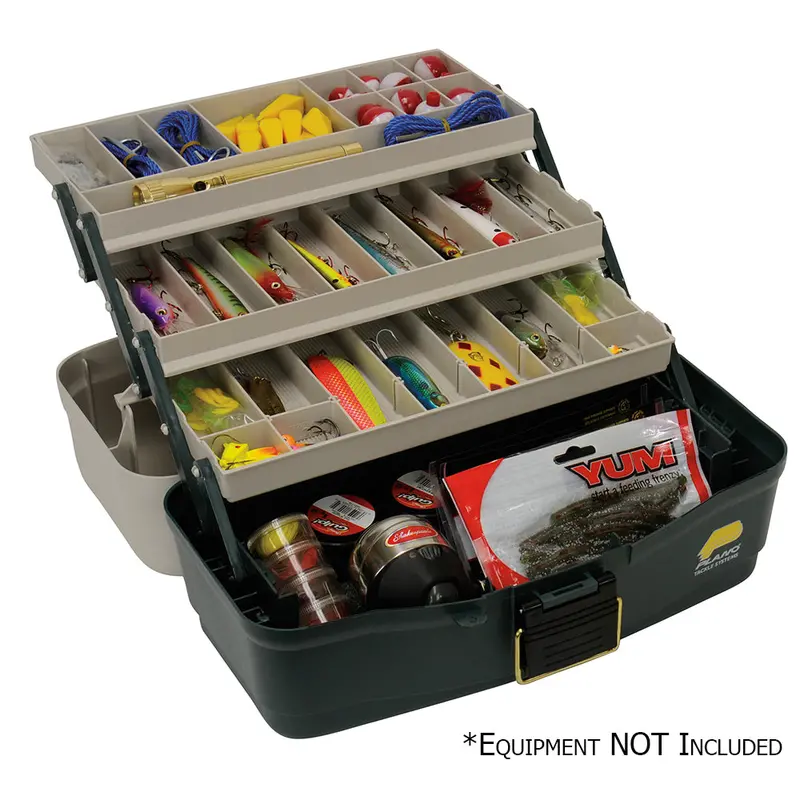 Plano Three-Tray Fixed-Compartment Fishing Tackle Box [530006] 1