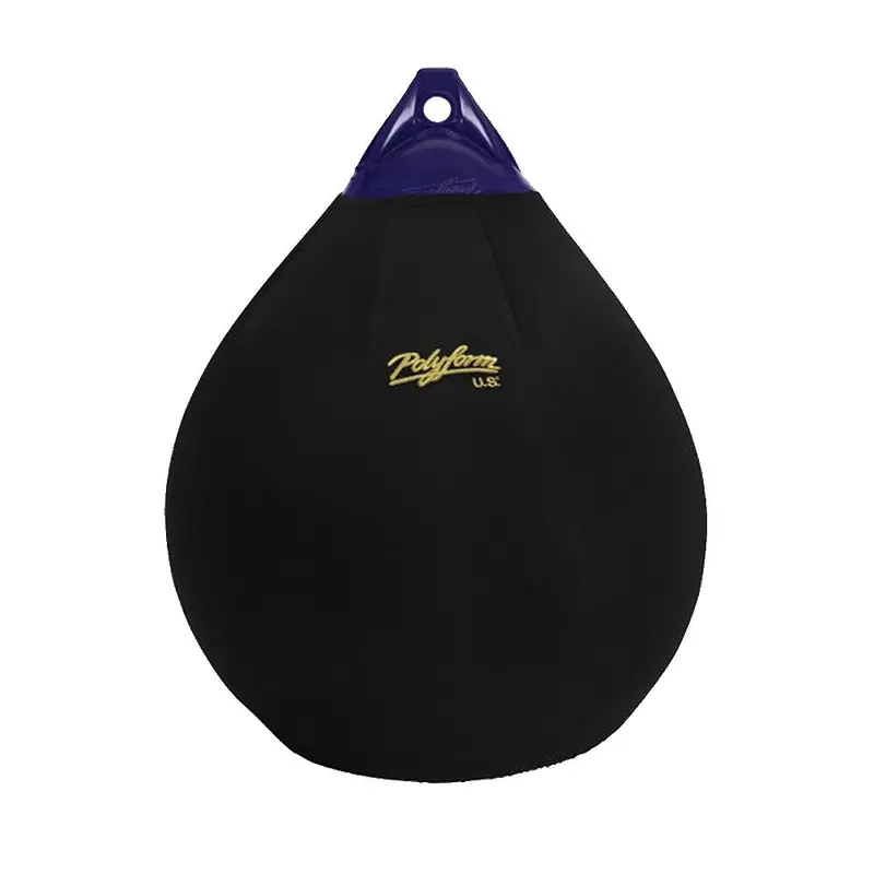 Polyform Efc-A4 Black Fender Cover For A-4 Size Marine Fenders 1