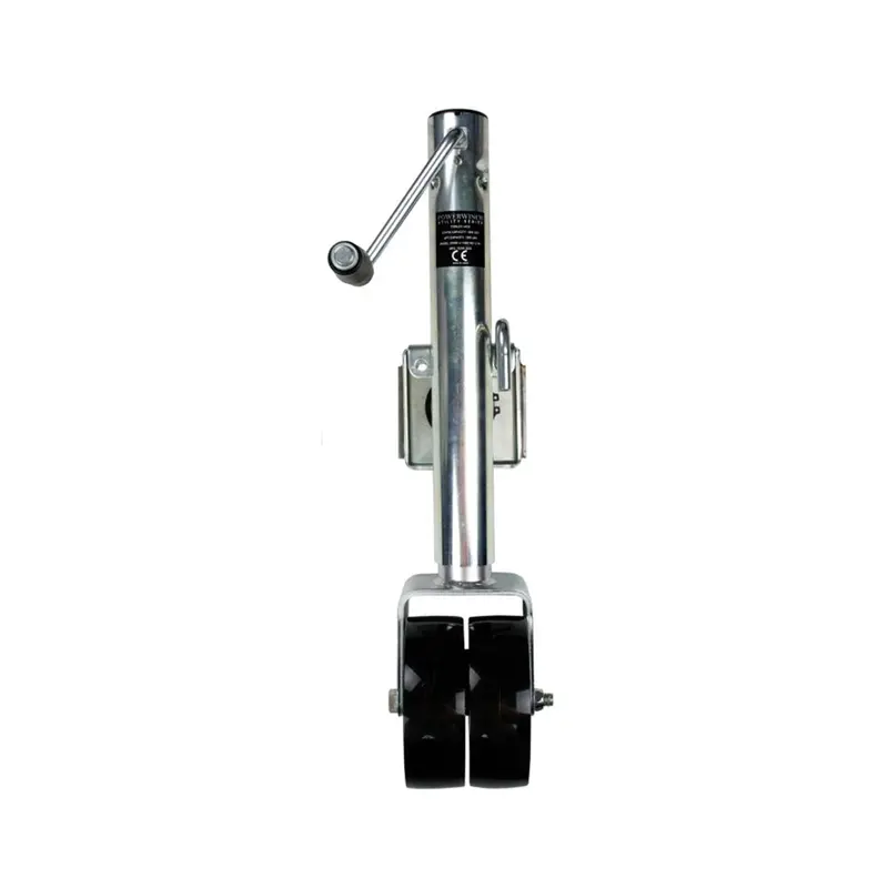 Powerwinch Utility Series 1500-Lb Weld-On Jack – Dual-Wheel Design, Zinc-Coated [21500-J-1500-W2-Z-R] 1
