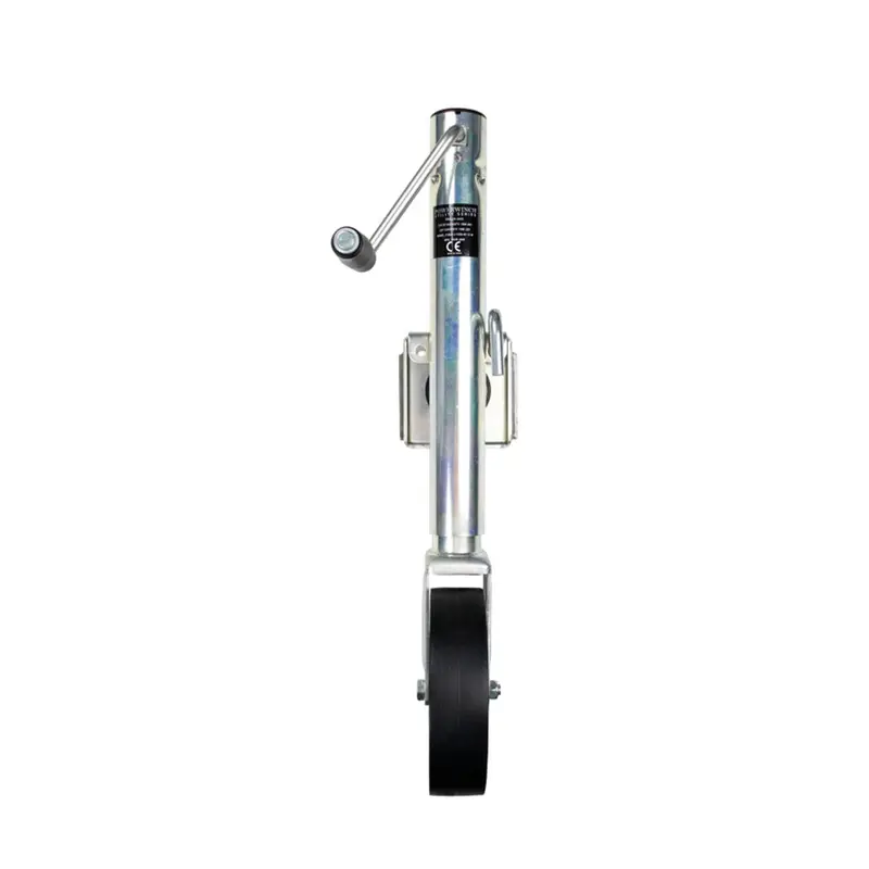 Powerwinch Utility Series 1500-Lb Weld-On Jack – Single-Wheel Configuration, Zinc-Coated [21500-J-1500-W1-Z-R] 1