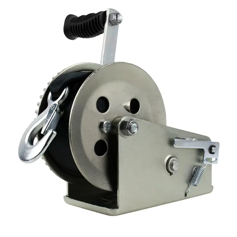 Powerwinch Utility Winch – 2,000 Lb Capacity, Dual-Speed, 8" Zinc-Coated Crank Arm 1