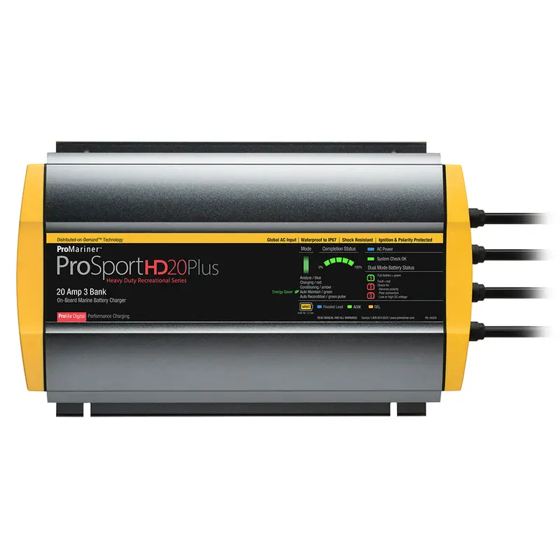 Promariner Prosporthd Gen 4 Global Battery Charger – 20A, Triple-Bank 1