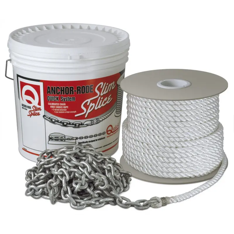 Quick Anchor Rode: 8Mm Chain + 9/16" 3-Plait Rope – 25M Length (Fvc080391220Q00) 1