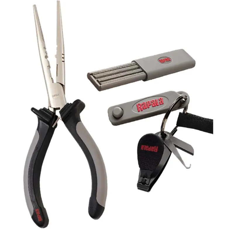 Rapala 3-In-1 Combo Pack – Pliers, Line Clipper & Hook Sharpener Set [Rtc-6Pchs] 1