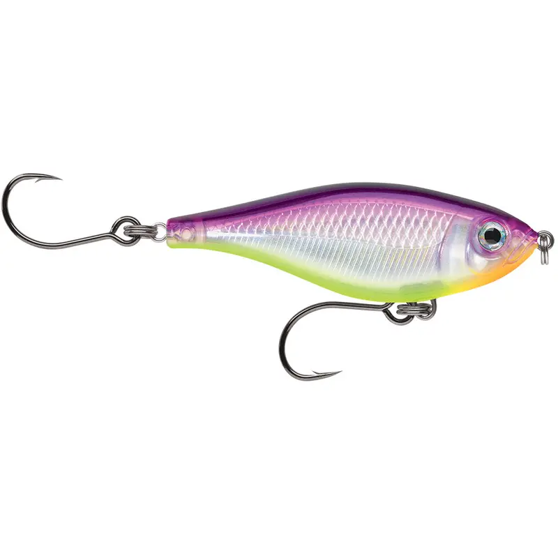Rapala X-Rap Twitchin Mullet 3.125-Inch Soft Bait – Purple Chartreuse [Sxrtm08Prch] 1