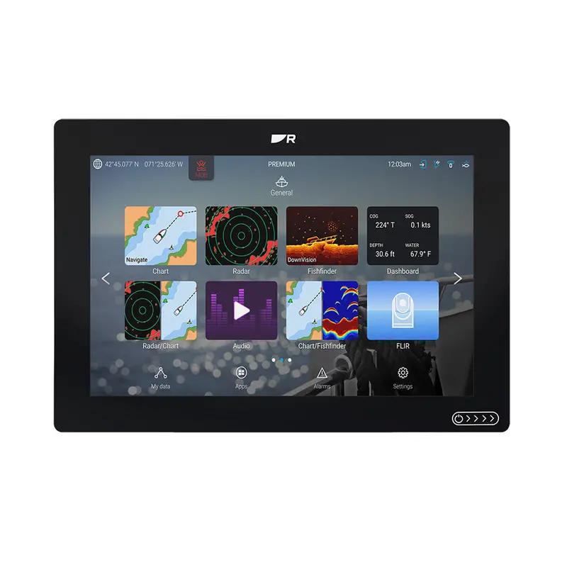 Raymarine Axiom 2 Rv 12-Inch Chartplotter & Fishfinder With Realvision 3D Sonar And Rv-100 Transducer 1