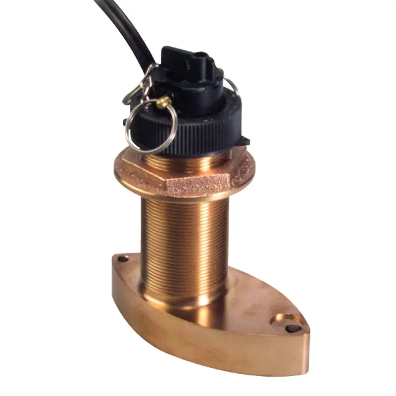 Raymarine B744V Bronze Thru-Hull Triducer Sensor – Includes 45-Foot Cable [A26043] 1