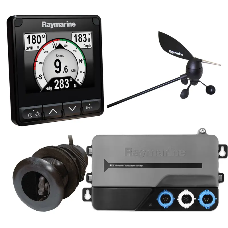 Raymarine I70S Integrated System Kit – Wind, Depth, Speed Sensors + Itc-5 Gateway + Stng Backbone (T70216) 1