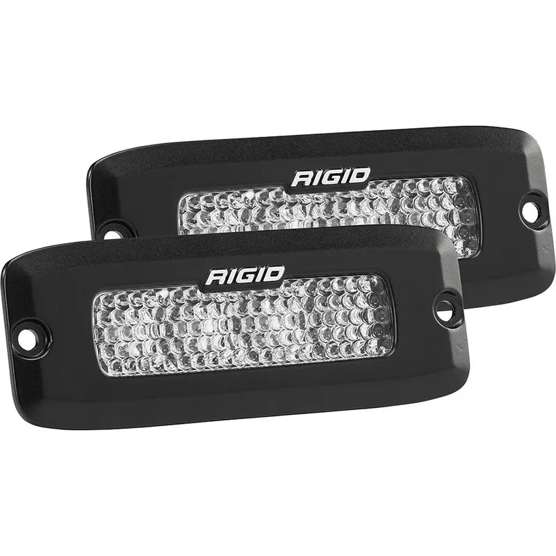Rigid Industries Sr-Q Series Pro Spot Led Pair – Diffused Output, Flush-Mount Design, Black Housing – Model 925513Blk 1