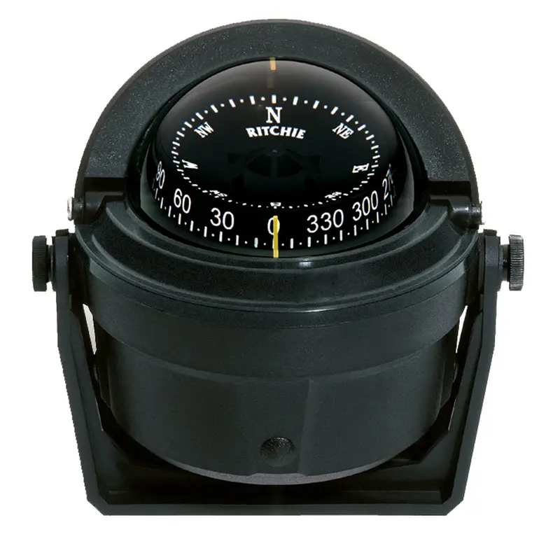 Ritchie B-81 Voyager Compass – Black Bracket-Mount Marine Instrument 1