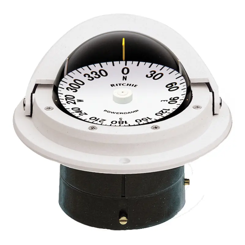 Ritchie F-82W Voyager Compass – White Flush-Mount Navigation Unit 1