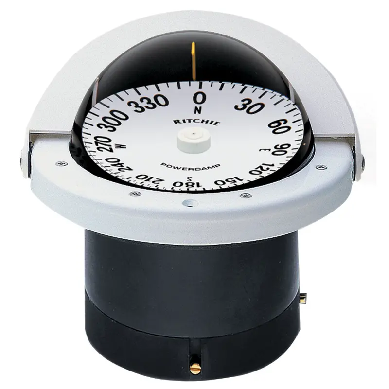 Ritchie Fn-201W Navigator Compass – White Flush-Mount Marine Variant 1