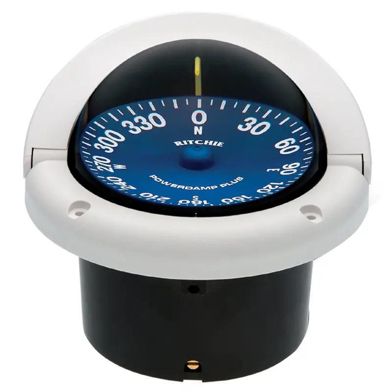 Ritchie Ss-1002W White Flush-Mount Supersport Marine Compass 1