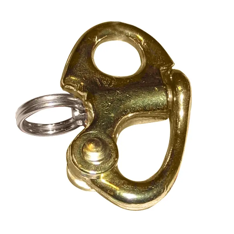 Ronstan 41.5Mm (1-5/8") Brass Fixed-Bail Snap Shackle – Corrosion-Resistant, Model Rf6000 1