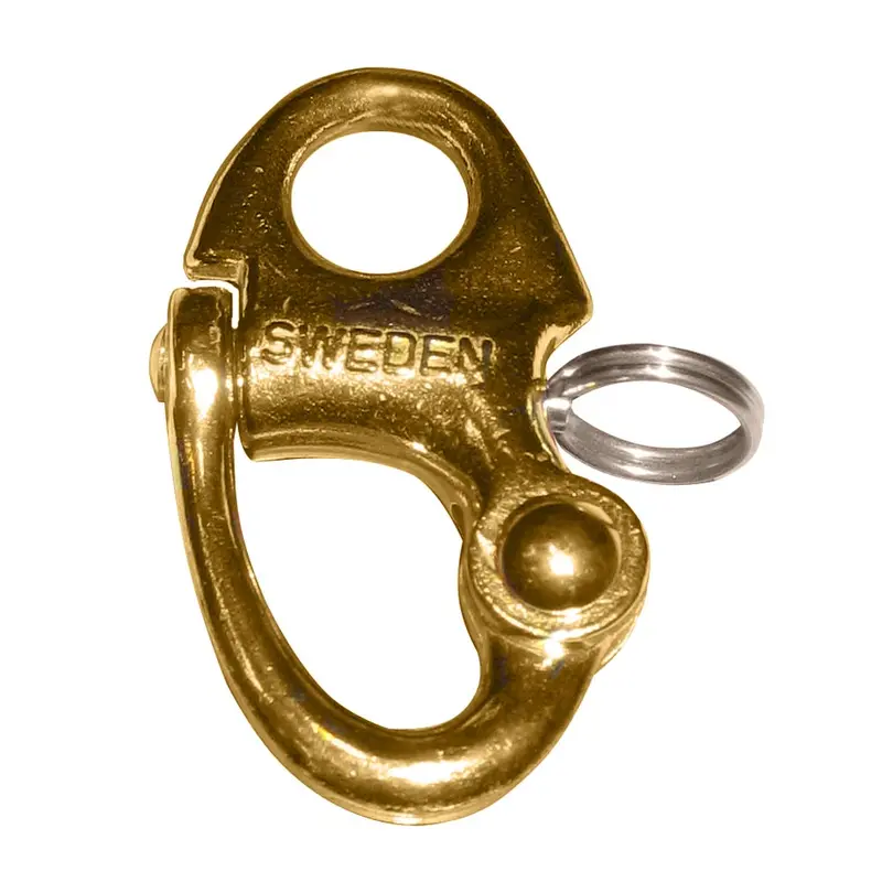 Ronstan 59.3Mm (2-5/16") Brass Fixed-Bail Snap Shackle – Heavy-Duty Marine Grade, Model Rf6002 1