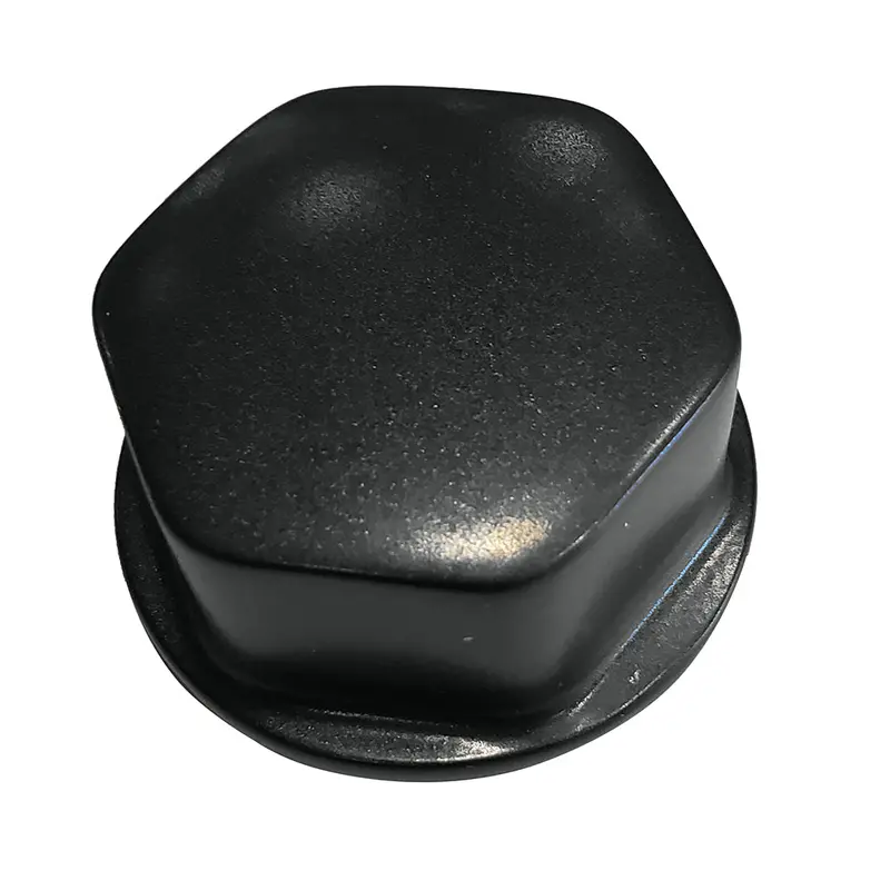 Schmitt Marine Black Faux Center Nut For Cast Steering Wheels (1/2" & 5/8" Shaft, M12 Base) 1