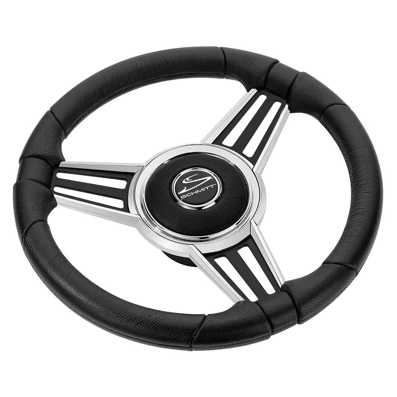 Schmitt Marine Pu30 14-Inch Chrome-Cap Wheel With Black Spokes And 3/4-Inch Tapered Shaft [Pu301404-44] 1