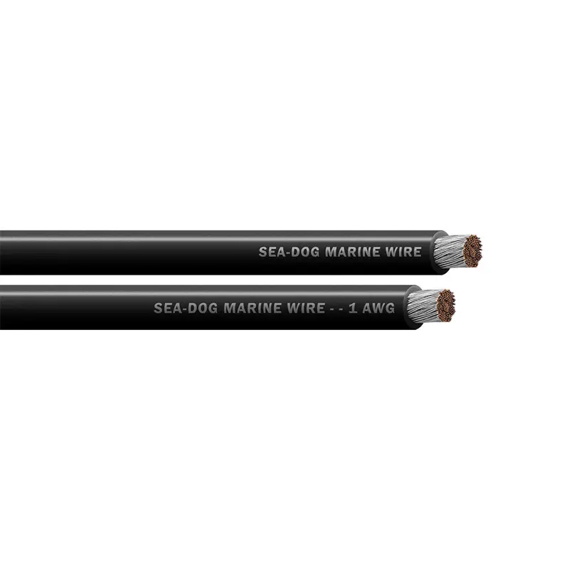 Sea-Dog 1 Awg Black Marine Battery Cable – 100-Foot Spool 1