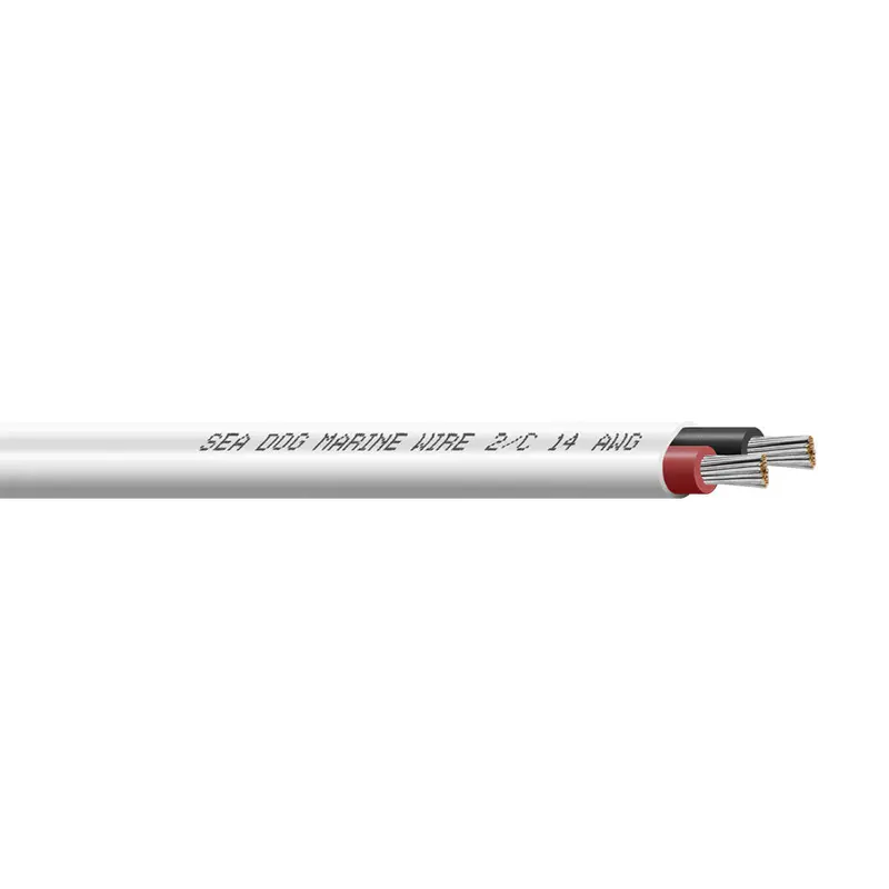 Sea-Dog 14/2 Awg Red/Black Flat Duplex Wire – 500-Foot Roll 1