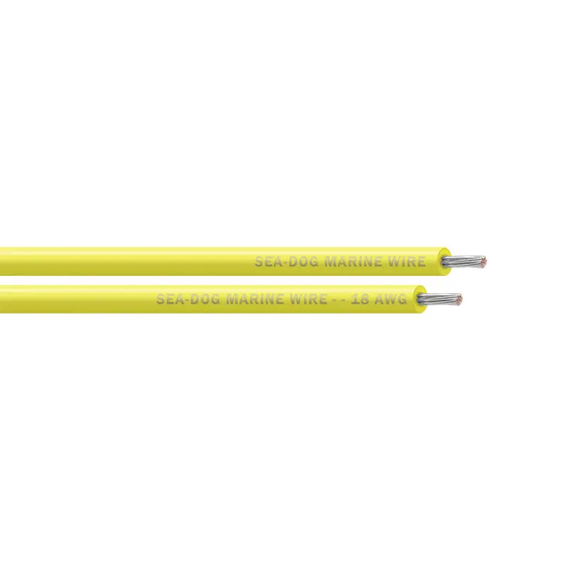 Sea-Dog 18 Awg Yellow Primary Wire – 500 Ft Reel [8018037] 1