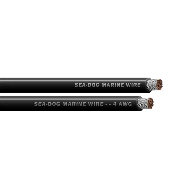 Sea-Dog 4 Awg Black Marine Battery Cable – 50-Foot Spool (Part 8004011) 1