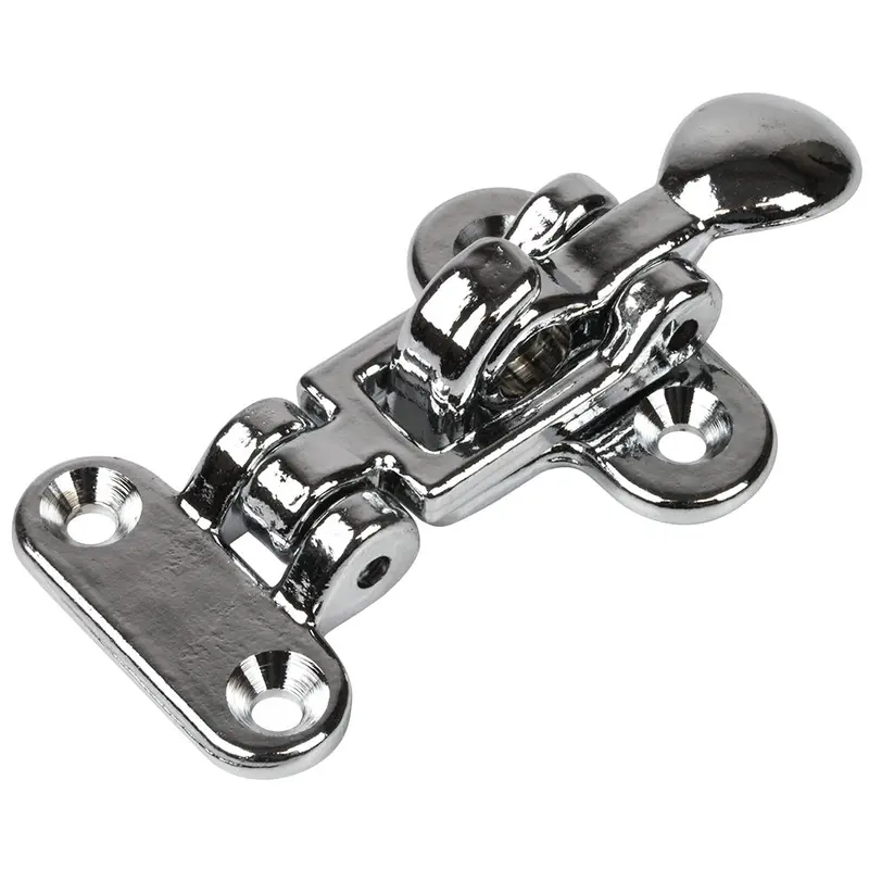 Sea-Dog Sand-Cast Chrome-Plated Brass Anti-Rattle Latch (Model 222110-1) 1