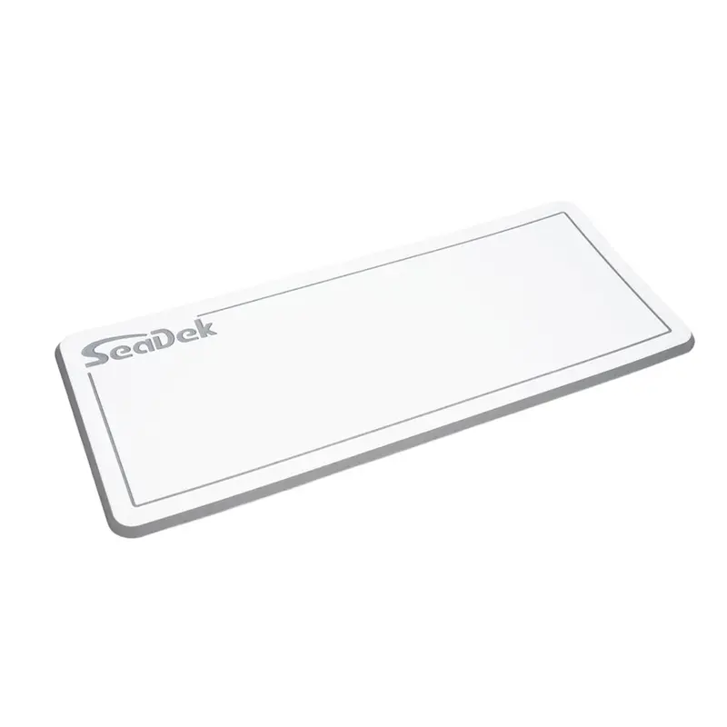 Seadek Compact Helm Pad – White And Storm Grey Design With Logo 1