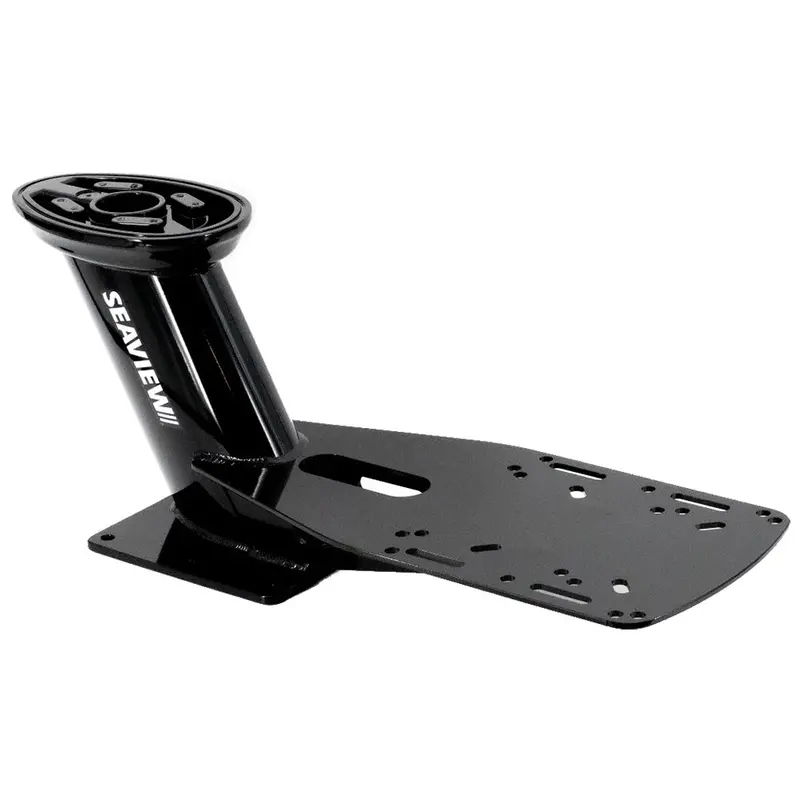 Seaview 13.25-Inch Pre-Drilled Dual Radar Mount For Closed-Dome Units – Black (Top Plate Sold Separately) 1