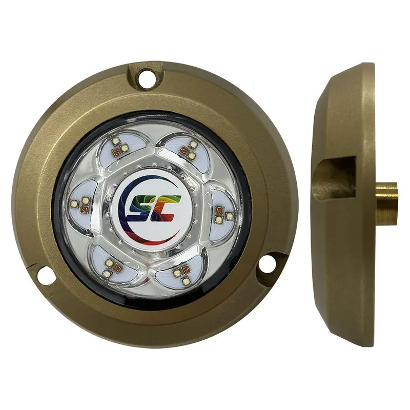 Shadow-Caster Sc2 Bronze Surface-Mount Rgb Underwater Light – Full-Color Spectrum – Sc2-Cc-Bzsm 1