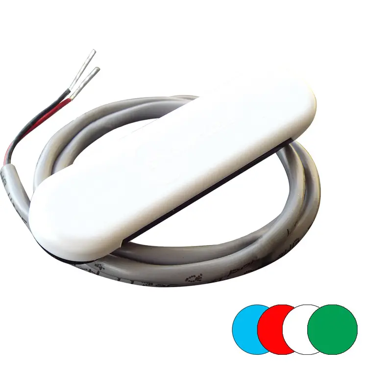 Shadow-Caster Scm-Cl-Rgb-4Pack Rgb Multi-Color Courtesy Light Kit – White Abs Housing, 2-Foot Lead Wire (4-Pack) 1