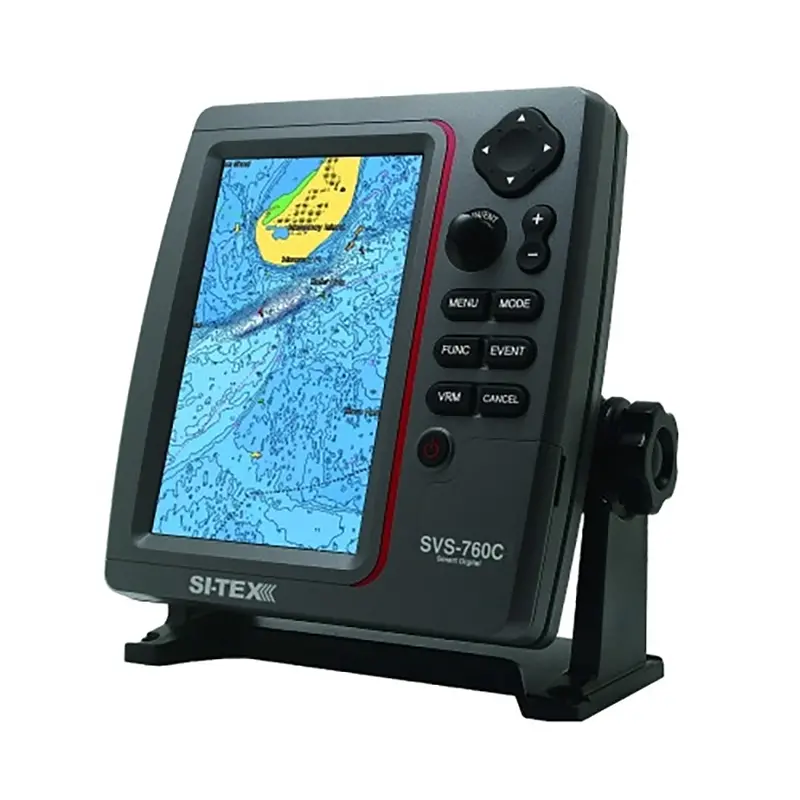 Si-Tex Svs-760C+ Standalone 7" Gps Chartplotter – Color Lcd, External Gps Antenna, C-Map 4D Ready 1