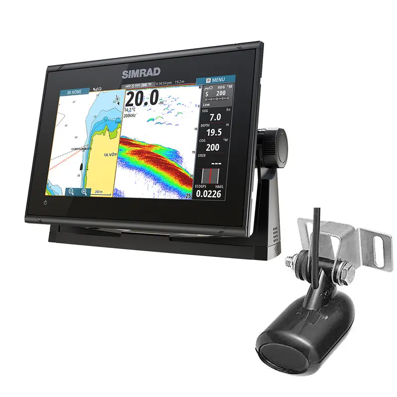 Simrad Go9 Xse Chartplotter-Fishfinder With 83/200 Khz Transom Transducer 1
