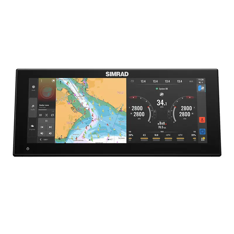 Simrad Nsx 3015Uw Multi-Function Display – 15.6" Touchscreen W/Active Imaging 3-In-1 Transducer Bundle 1