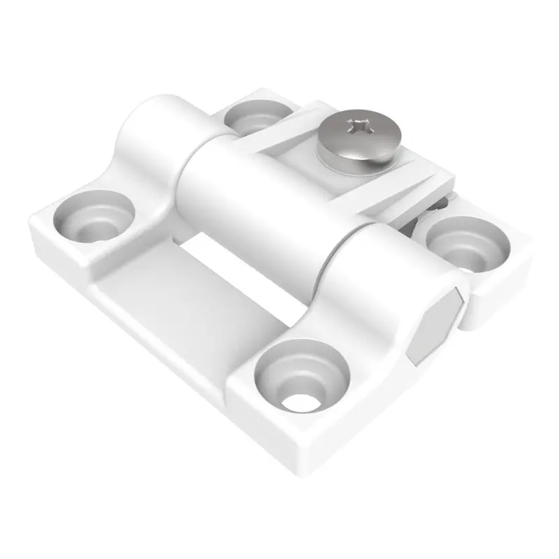 Southco E6-10-301-10 Adjustable Symmetric Torque Hinge – Medium, Acetal, White 1