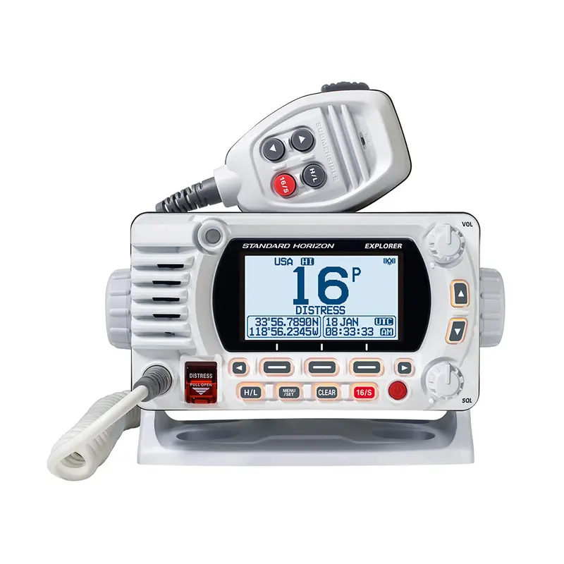 Standard Horizon Gx1850 Fixed-Mount Vhf Radio – Nmea 2000 Compatible, White Housing 1