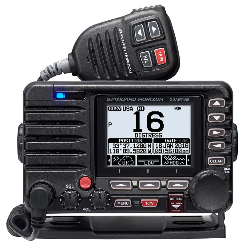 Standard Horizon Quantum Gx6000 Commercial-Grade Fixed-Mount Vhf – 25W, Integrated Ais, Nmea 2000, Speaker Mic 1