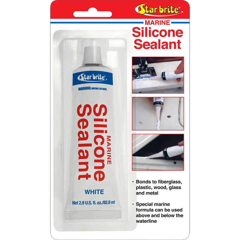 Star Brite Compact Marine Silicone Sealant – White, 2.8 Oz Tube For Interior Use 1
