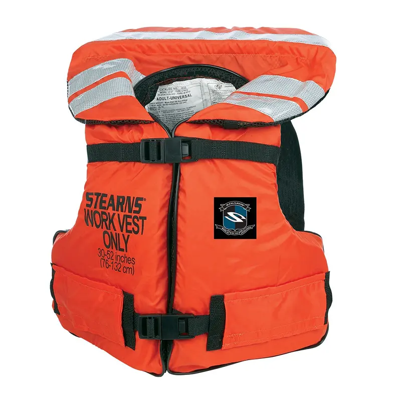 Stearns Work Master Oversized Life Vest – High-Visibility Orange 1