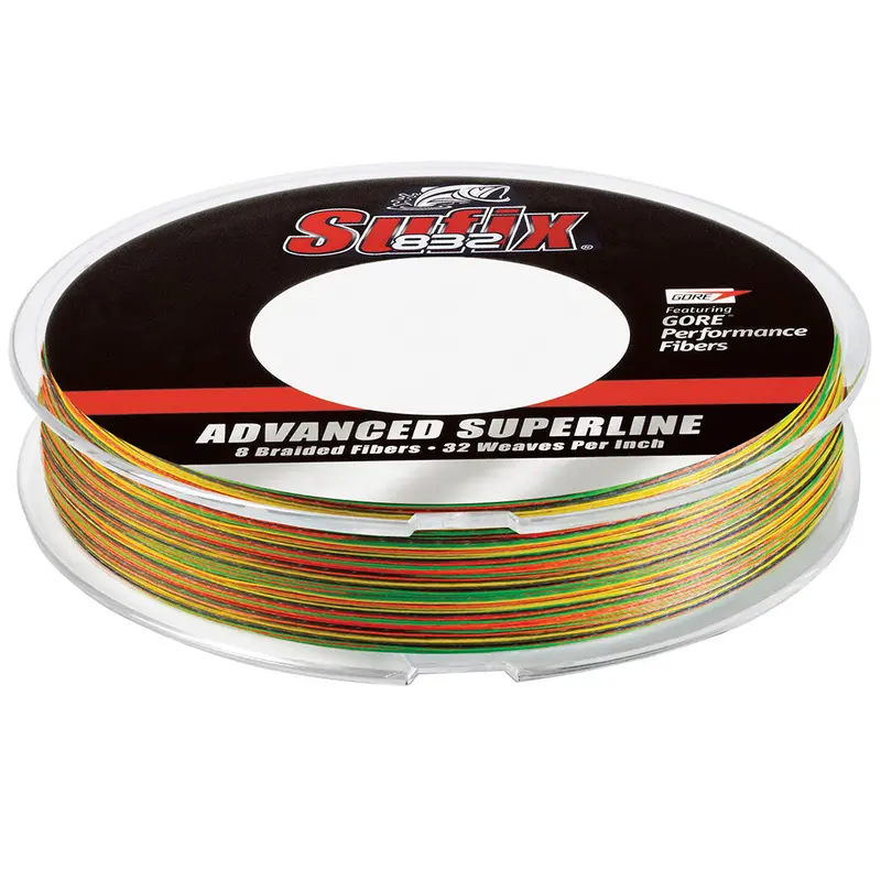 Sufix 832 Braided Fishing Line – 8 Lb Test, Fire Tiger Color, 300-Yard Spool 1