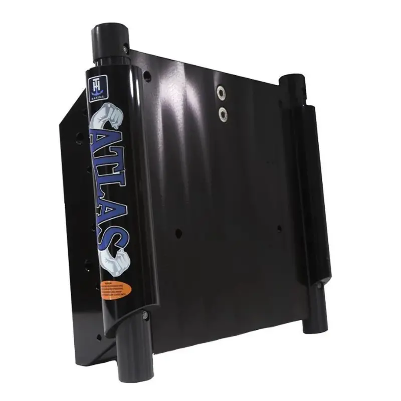 T-H Marine Atlas 12" Hydraulic Jack Plate – Setback Gloss Black Anodized [Ahj-12V-B-Dp] 1