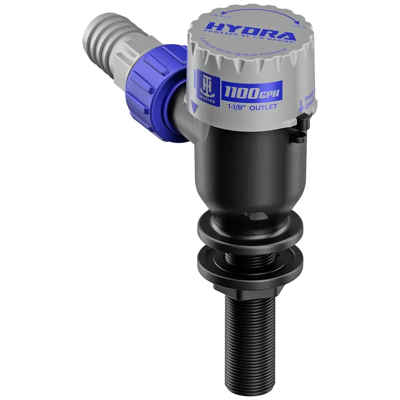 T-H Marine Hydra 12V Livewell Pump – 1100 Gph, Long-Nozzle Configuration 1